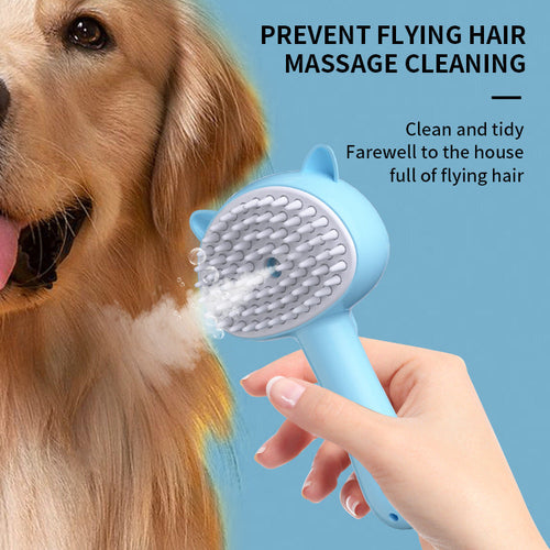 Multifunctional steaming pet Grooming brush