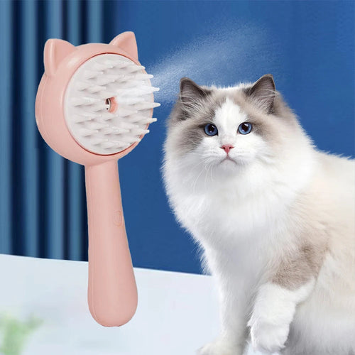 Multifunctional steaming pet Grooming brush