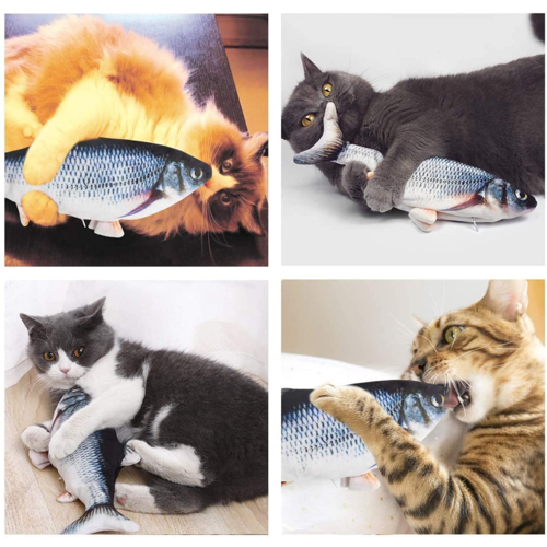 Electronic Floppy Fish Cat Toy