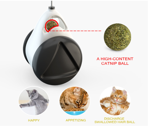 Electric Tumbler Balanced Wheel Swinging Ball Cat Toy