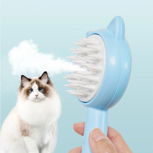 Multifunctional steaming pet Grooming brush