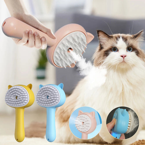 Multifunctional steaming pet Grooming brush